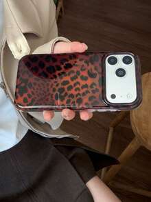 Fashionable High-End Black Brown Leopard Print Amber Tortoiseshell Magnetic 17 Case Compatible With Iphone 17/17 Pro/17 Pro Max, 16 Half-Wrapped 14 New Protective Cover 13 Women, Autumn/Winter - Brown - View 10