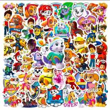100pcs Cute PAW Patrol Paw Print Cartoon Stickers, DIY Decor For Luggage, Laptop, Motorcycle, Fridge, Suitcase, Car, Suitable For Birthday Party Gifts, Funny Gifts, Cute Stickers, Office Supplies, Children Gifts