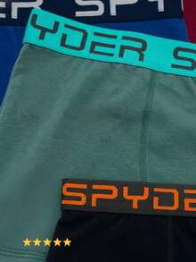 Kit Of 10 Adult Boxer Briefs Original Spyder Quality Cotton Lining - Multicolor - View 2
