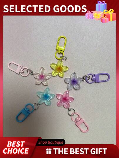 1/5/8/10/20/50/100 piezas Llaveros con flores lindas, Llaveros de margaritas transparentes y coloridos, Accesorios para mujeres, Estuche para auriculares con flores transparentes y coloridas de resina, Accesorios de llaveros florales lindos, Colgante de llavero de coche, Decoración colgante de cartera con flores, Encantos para bolsos (Suijiyans), Adecuado para bolsos