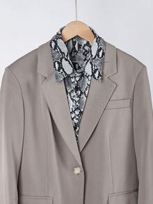 1pc Classic Leopard Print Detachable Collar, Fashion Casual Collar Insert For Sweaters, Unisex - Printed Fake Collar - View 8