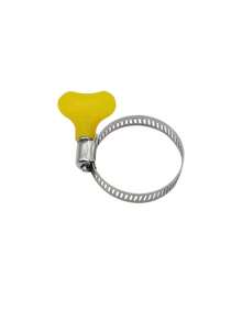 Faucet Clamp: Hand Tightening Clamp, Collar Clamp, Pipe Clamp, Water Pipe Tightening Clamp, Fixing Clip - Yellow - View 10