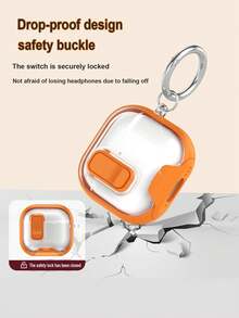 1个极简耳机支架，兼容苹果蓝牙耳机4代主动降噪保护壳，带锁扣，适用于Pro 3/2第二代，防开盖防摔耳机盒 - 彩色 - 查看 4