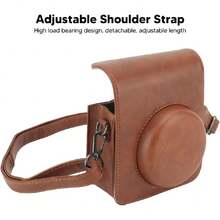 Funda para Cámara Instantánea Compatible con Mini 40, Piel Sintética Clásica Vintage de Piel Sintética para Cámara, Funda Compacta con Cubierta Magnética, Se Adapta,36981381 - Café integral - Ver 6