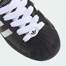 Adidas Superstar II Black White Men's Casual Sneakers Lifestyle Shoes JI3538 | Retro Heritage Style, Timeless Silhouette - 黑色 - 查看 7