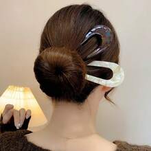 U-Shaped Hair Clip For Women, High-End Chinese Style Bun Maker, Ancient Design Hair Accessory Bun Hair Piece Hair Styling Pins, School Stuff, Hair Accessories, Head Accessories, Hair Accessories For Women - Multicolor - View 11