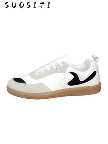 Women's New Lightweight Comfortable Casual Outdoor Skateboard Shoes - White - View 8