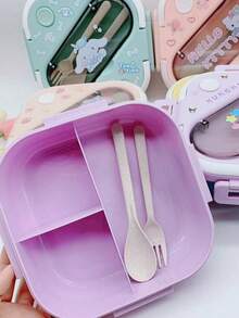 Sanrio 1pc Hello Kittys & Friends Pink Lunch Box Set - Leakproof, Rectangular, Durable Plastic Lunch Box Container With Dividers, Hand Washable, Suitable For Work, School And Travel, Work Lunch Organizer | Character Themed Lunch Box - Multicolor - View 13