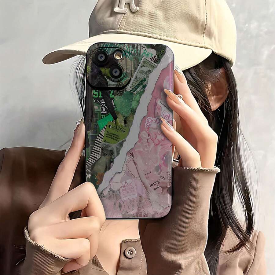 Funda para teléfono con diseño de brujas, compatible con teléfonos ,  17,  16 Pro Max,  15 Pro Max,  13 y  12. Fabricada en TPU, ofrece protección contra golpes y caídas. Perfecta para celebraciones de Halloween, fiestas temáticas y regalos para amigos y familiares. - Negro - Ver 1