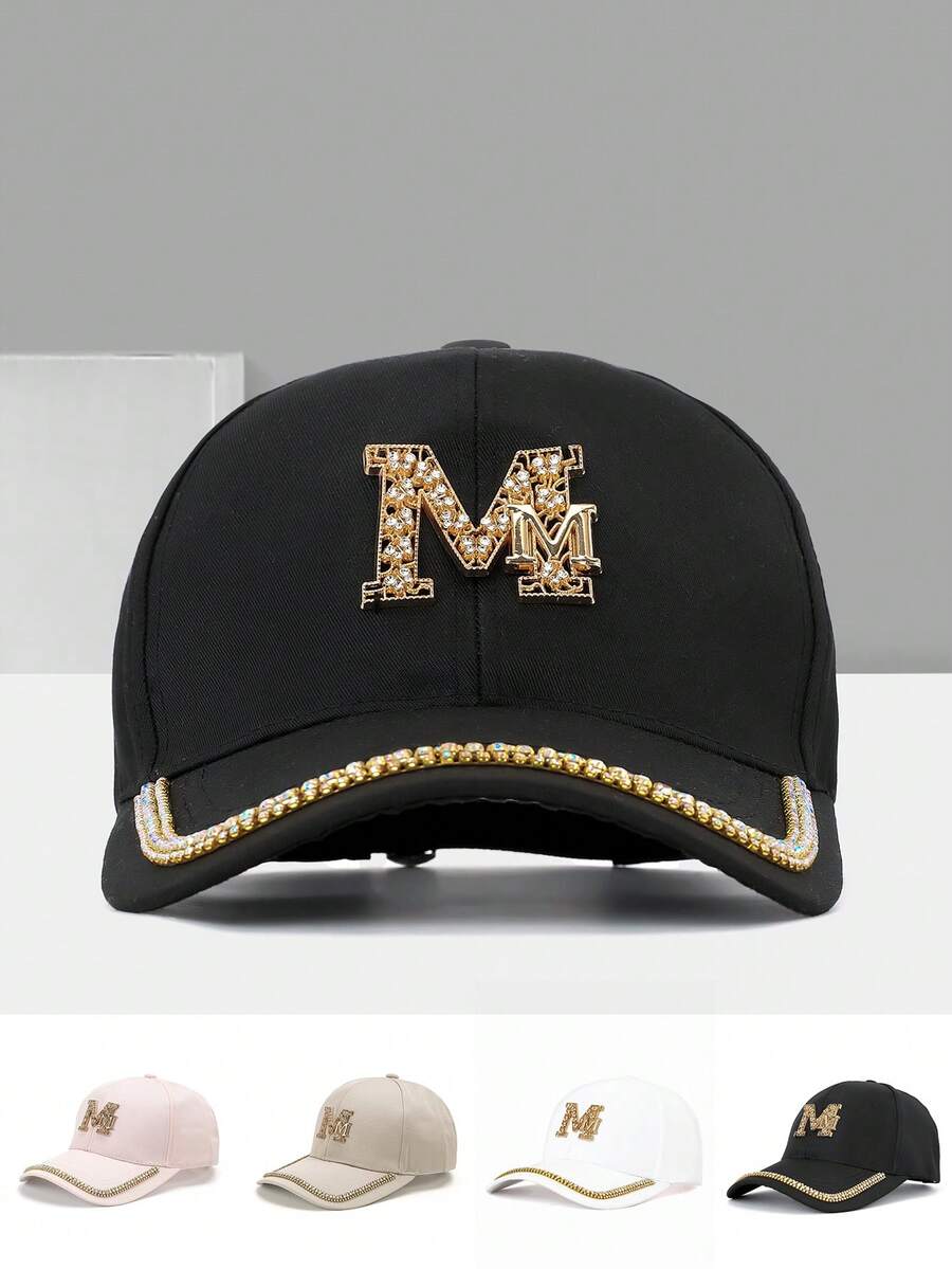 1 pieza Gorra de béisbol casual y minimalista ajustable para mujer - Beis - Ver 1