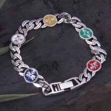 1pc Five Wealth Gods Linked Bracelet, Style Fashion High-End Versatile Bracelet