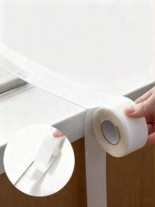 1 Roll Transparent PVC Waterproof Anti-Mold Sealing Tape, Suitable For Kitchen Countertops And Edges - High Adhesiveness, Easy To Apply Sealing Strip For Kitchen Countertops, Sinks, Bathtubs, Bathroom Showers, Toilets, Floors, Wall Edges, Home Bathroom Decor And Autumn Decor. - Adhesive Tape - View 5