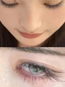 48pcs Glue-Free Natural Fox Eyelashes, 8-12mm Length Slim Lashes, Oblique Fly Cool Series Eyelashes, Suitable For Natural Makeup And Various Parties, Festivals