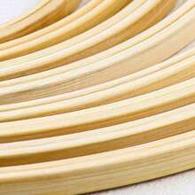 10pcs Bamboo Embroidery Hoops, 8cm/10cm/15cm/20cm - Apricot - View 3