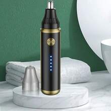 500mAh USB充电式电动鼻毛修剪器，无痛去除鼻毛、耳毛、眉毛和面部毛发，男女通用