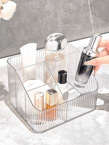 1pc Premium Transparent Cosmetic Storage Organizer Rack,Makeup Bag,Travel Essential - Clear - View 9
