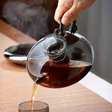 1 ấm trà thủy tinh chịu nhiệt có lớp lọc trong suốt, thích hợp cho cà phê espresso và trà lá, thiết kế đuôi độc đáo, dung tích lớn, có thể dùng chung với bình đựng nước, phù hợp cho gia đình, nhà hàng, các buổi họp mặt gia đình. - Nhiều màu - Xem 9