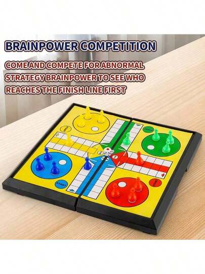 LUDO Classic Dice Game, Suitable For 2-4 Players, Interactive Board Game, Ideal For Family Christmas, Halloween Game Nights