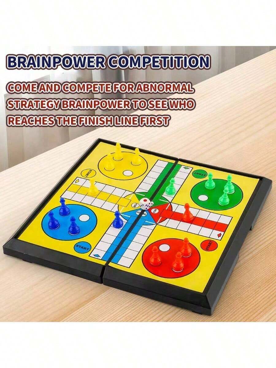 LUDO Classic Dice Game, Suitable For 2-4 Players, Interactive Board Game, Ideal For Family Christmas, Halloween Game Nights