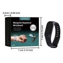1pc Classic Electronic Mosquito Repellent Watch, Physical Mosquito Repellent, Outdoor Activity , Silent Office Mosquito Repellent Device, Electronic Mosquito Repellent Device, Men's Sports , Women's Fashion Mosquito Repellent Watch, Suitable For Home, Gathering, Walking, Adjustable Size, Easy And Comfortable To Wear, Great Gift For Family, Unisex - Black - View 2