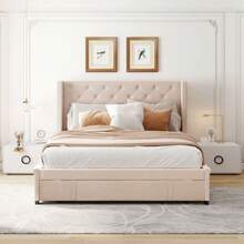 Bed Frames - Beige - View 5