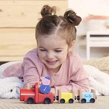 Toys Wooden Toy Train Made from Responsibly Sourced Wood Wooden Toys for 2 Year Old Girls and Boys and Up  Exclusive - como en la foto - Ver 6