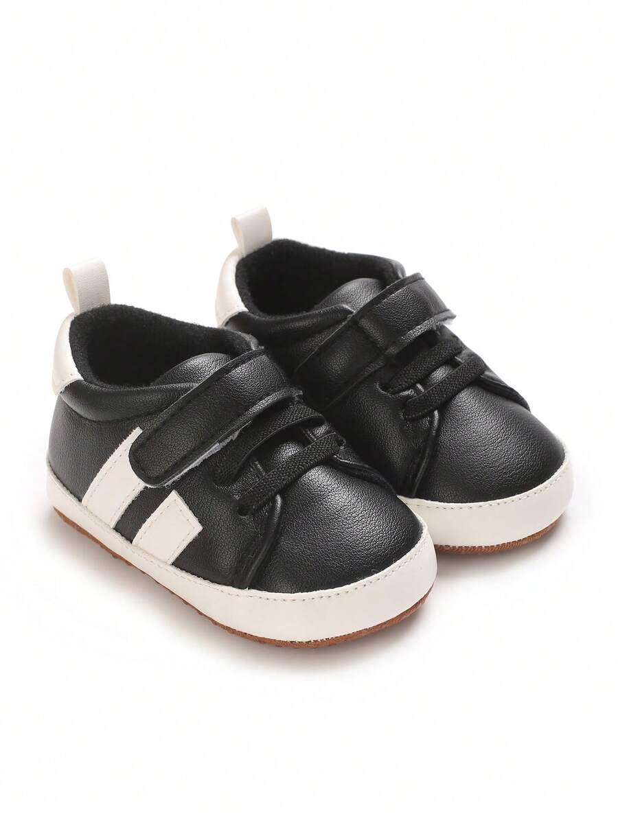 婴幼儿男童休闲软底防滑运动鞋，春夏款，0-1岁 - 黑色 - 查看 1