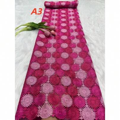 2026款奢华非洲绳编蕾丝面料，高品质尼日利亚刺绣，适合婚纱缝制