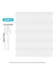 Bộ 50/100/500 thìa tráng miệng trong suốt {có thể tái sử dụng}, thìa bánh ngọt, thìa pudding, thìa kem, thích hợp sử dụng tại nhà, đồ dùng tiệc tùng, bộ dao kéo, nhà bếp, quà tặng Giáng sinh. Bộ 100/50/10 thìa tráng miệng trong suốt, thìa bánh ngọt, thìa pudding, thìa kem. - - - Xem 7