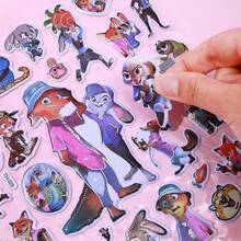 1张新款疯狂双层烫印贴纸，手持Judy & Nick卡通材质贴纸，DIY贴纸，款式随机，新年礼物，情人节礼物，复活节礼物 - 彩色 - 查看 8