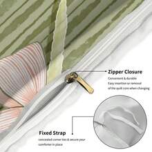 Bow Pattern Bedding Set - Soft Breathable Without Filler Bedroom Decor - 可愛蝴蝶結被套套裝-C - 查看 7