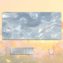 Mouse Pad de Seda Branca Extra Grande - Base de Borracha Antiderrapante, Bordas Costuradas com Precisão, Padrão Impresso de Alta Definição, Ideal para Escritório, Decoração Doméstica e Mouse Gamer - Presente Perfeito para Natal, Ação de Graças, Halloween, Mesa de Escritório - Multicolorido - Visão 5