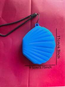 New Shell Shaped Coin Purse Lipstick Case Card Holder Bluetooth Earphone Storage Bag Handheld Soft Silicone Card Key Coin Pouch Multi-Functional Waterproof Silicone Storage Bag Holiday Gift For Women Money Wallet Mini Wallet Purse Wallet Small Wallet Wristlet Wallet Coin Wallet - Multicolor - View 7