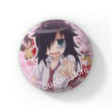 58mm 新款趣味动漫《丧女》黑木智子后室徽章胸针，动漫抱枕胸针，包包配饰装饰，朋友礼物，圣诞风格 - 58 mm - 查看 41