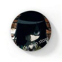 58mm 新款趣味动漫《丧女》黑木智子后室徽章胸针，动漫抱枕胸针，包包配饰装饰，朋友礼物，圣诞风格 - 58 mm - 查看 38