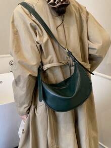 New Niche Fashion Shoulder Crossbody Bag Dumpling Bag - Green - View 3
