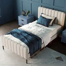 Bed Frames - Gray+Beige - View 1