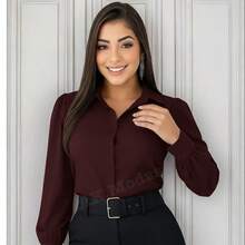 CAMISA UMA COR VINHO