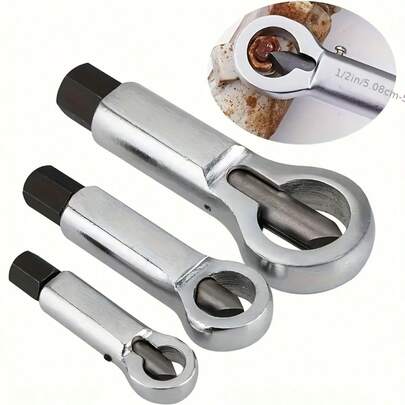 1pc Metal Nut Separator Splitter, Manual Pressure Nut Cracker Remover Extractor Tool For Rusted Screws, Nut Splitting Separation Breaking Cutting Tool