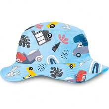 Gorro Infantil 100% Algodón. Sombrero para Niños 4-8 Años con Protección Solar UV UPF 50+, Ajustable y Plegable. para Playa, Paseo, Verano y Actividades al Aire Libre,36984398 - Plateado - Ver 1