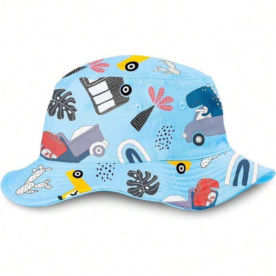Gorro Infantil 100% Algodón. Sombrero para Niños 4-8 Años con Protección Solar UV UPF 50+, Ajustable y Plegable. para Playa, Paseo, Verano y Actividades al Aire Libre,36984398 - Plateado - Ver 1