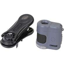 Carson MicroMini Microscopio de Bolsillo 20x con luz LED, más una Linterna LED/UV incorporada, y Clip Adaptador Universal de teléfonos Inteligentes (MM-380),36981609 - Rosa Oxidada - Ver 5