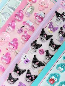 Cartoon Melody Star Cat 3D Luminous Embossed Sticker, No Power Needed, Perfect Gift For Holidays, Birthdays, Parties, Christmas, Easter