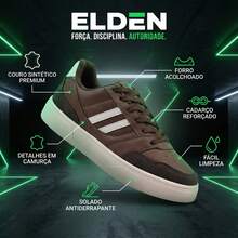 Men's Casual Tennis Shoes Original Comfortable And Durable R1712 - 咖啡棕 - 查看 2