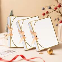 Hộp quà tặng có nắp đậy (6/12 chiếc), kích thước 10x8x3.5 inch, kèm ruy băng, thích hợp làm quà tặng cầu hôn cho phù dâu, hộp quà bằng giấy Kraft cho đám cưới, đóng gói, quà tặng, sinh nhật, bánh cupcake, đồ thủ công, quà Giáng sinh, tiệc độc thân, tiệc cưới, trang trí tiệc sinh nhật, quà cầu hôn cho phù dâu, trang trí đám cưới, quà tặng tiệc cưới và các dịp khác. Túi đựng quà tặng - trắng - Xem 4