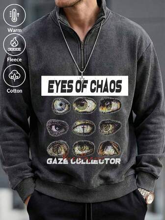 Sudadera con cremallera para hombre "Póster vintage"