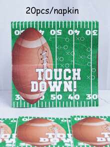 Bộ khay giấy dùng một lần chủ đề bóng bầu dục bao gồm cốc giấy 9 inch và 7 inch cùng khăn giấy. Thích hợp cho nhiều dịp khác nhau như câu lạc bộ, tiệc tùng, dã ngoại, đám cưới, tiệc gia đình và đồ dùng cho tiệc. Phù hợp để trang trí nhà bếp và phòng ăn, cũng như trang trí tiệc. Đây là bộ đĩa giấy và đồ dùng ăn uống dùng một lần. Thiết kế dành cho đám cưới và tiệc tùng. - Nhiều màu - Xem 8