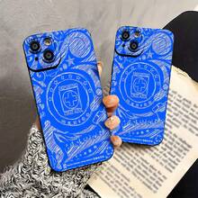 Funda para teléfono con el diseño del equipo de fútbol Cruz Azul, compatible con teléfonos ,  17,  16 Pro Max,  15 Pro Max,  13 y  12. Fabricada en TPU, ofrece protección contra golpes y caídas. Un regalo perfecto para aficionados al fútbol, amigos, familiares o como una divertida sorpresa de Halloween. - Negro - Ver 5