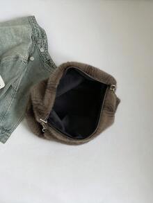 A Fashionable And Elegant New Autumn/Winter Solid Color Large Capacity Zipper Tote Bag For Women, Very Suitable For University, Work, Business, Commuting, Outdoor Activities, Travel And Outings For White-Collar Professionals. It Is An Ideal Choice For Work, Shopping, Attending Parties, Fashion Events, And Also Makes A Great Gift For Friends. - Multicolor - View 8