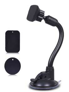 Sturdy Gooseneck , Universal Magnetic Car Phone Mount Holder, Windshield Strong Suction Cup Cradle For All Cell Phones, Easy Install - A - View 2